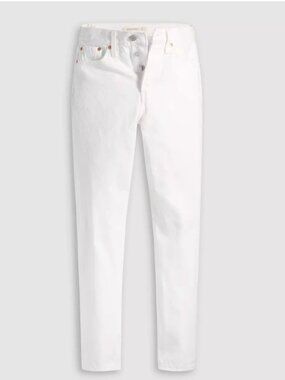 Levi's Premium Wedgie Straight Ankle Women's Jeans In The Clouds - White Sz 25